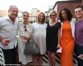 Grammer’s Boss co-stars Kathleen Robertson, Sanaa Lathan, Jonathan Groff and Hannah Ware at Kayte Grammers baby shower